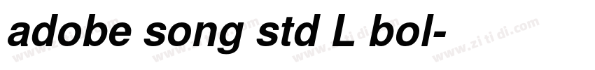 adobe song std L bol字体转换 adobe song std L bol字体转换